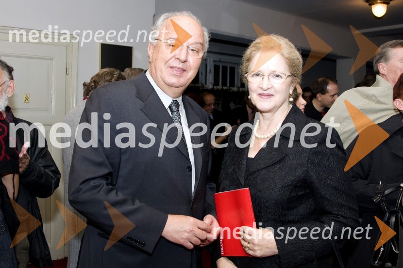 Andrej Bajuk, politik in soproga KatarinaV spomin: Andrej Bajuk, politik