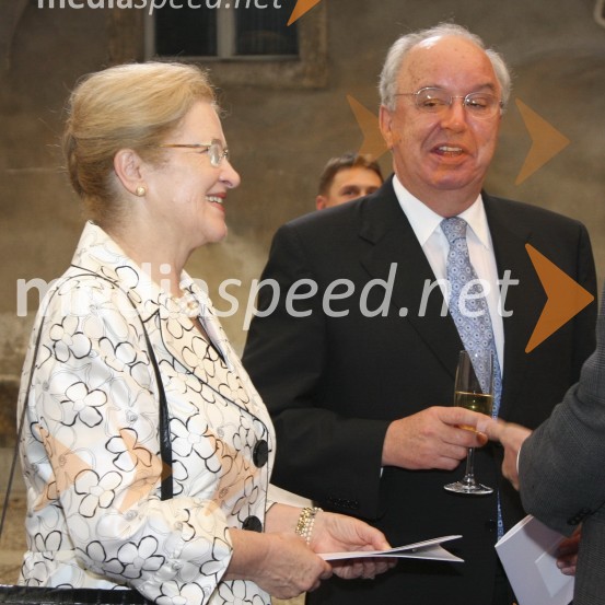 Andrej Bajuk, politik in soproga KatarinaV spomin: Andrej Bajuk, politik