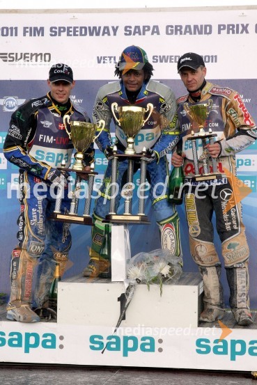 Kvalificirani za SGP 2012: Bjarne Pedersen (Danska), Antonio Lindbäck (Švedska), Piotr Protasiewicz (Poljska)Speedway: Žagar brez SGP 2012, zadnji evropski mladinski prvaki do 19 let v Lendavi postali Rusi