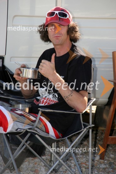 Matjaž Košir (MK Notranjska), novinar in fotograf revije MotoristMOTOKROS, 6. dirka za DP, Orehova vas