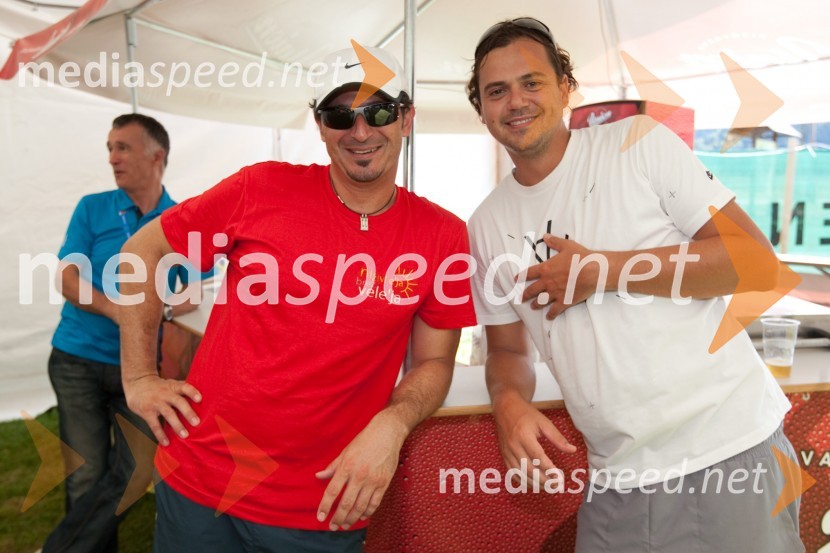 Patrick Vlačič, minister za promet in Andraž Hribar, glasbenikVIP CUP 2011, 24. teniški turnir dvojic