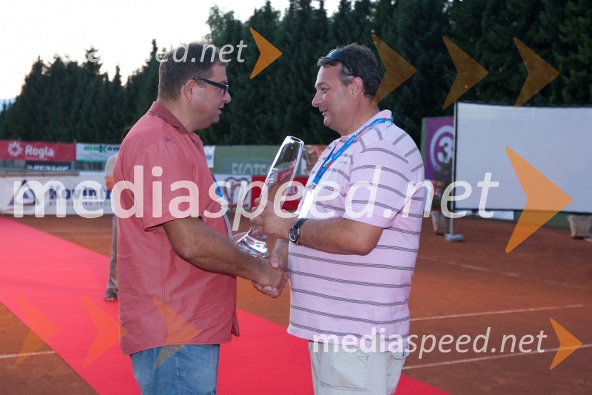 Bruno Juriševič, direktor podjetja Barede d.o.o. in Goran RošerVIP CUP 2011, 24. teniški turnir dvojic