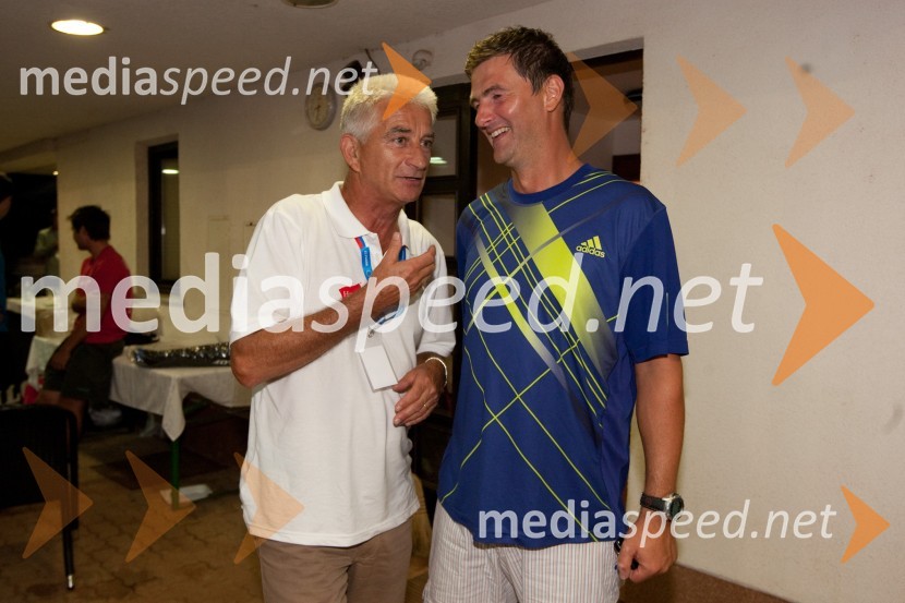 Ivan Hrastnik in Gregor Memedovič, izvršni direktor TV3VIP CUP 2011, 24. teniški turnir dvojic