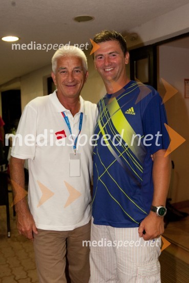 Ivan Hrastnik in Gregor Memedovič, izvršni direktor TV3VIP CUP 2011, 24. teniški turnir dvojic