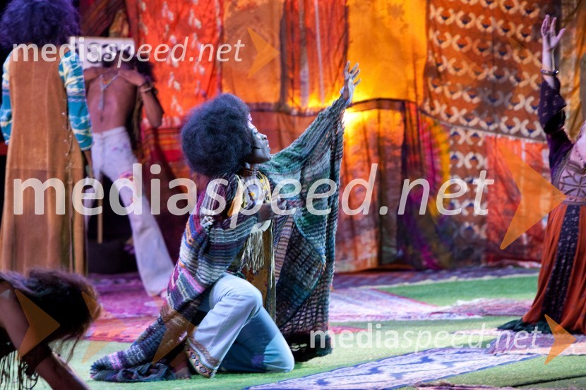 Hair, prizor iz predstaveFestival Ljubljana 2011: Hair, muzikal