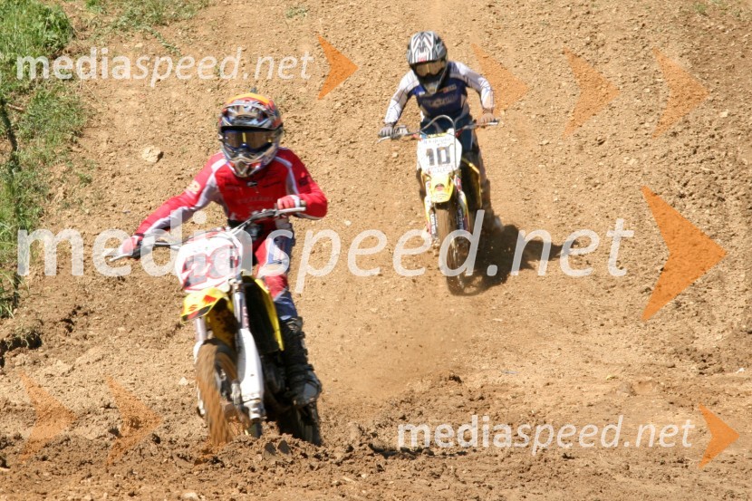 Luka Kutnar (AMD Šentvid) in Matevž Jerebic (AMD Feroda)MOTOKROS, 6. dirka za DP, Orehova vas