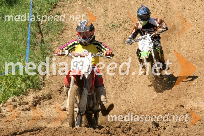 Blaž Jesenko (AMD Škofja Loka) in Gašper Petrin (MK Slovenj Gradec)MOTOKROS, 6. dirka za DP, Orehova vas