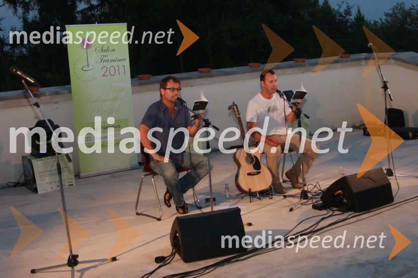 Tone Kregar in Jernej Dirnbek, člana skupine Mi2Salon Traminec 2011