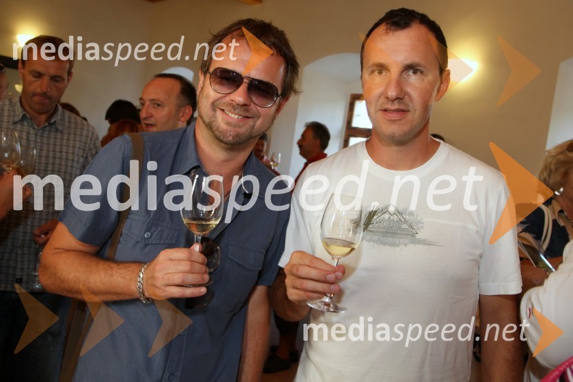 Tone Kregar in Jernej Dirnbek, člana skupine Mi2Salon Traminec 2011