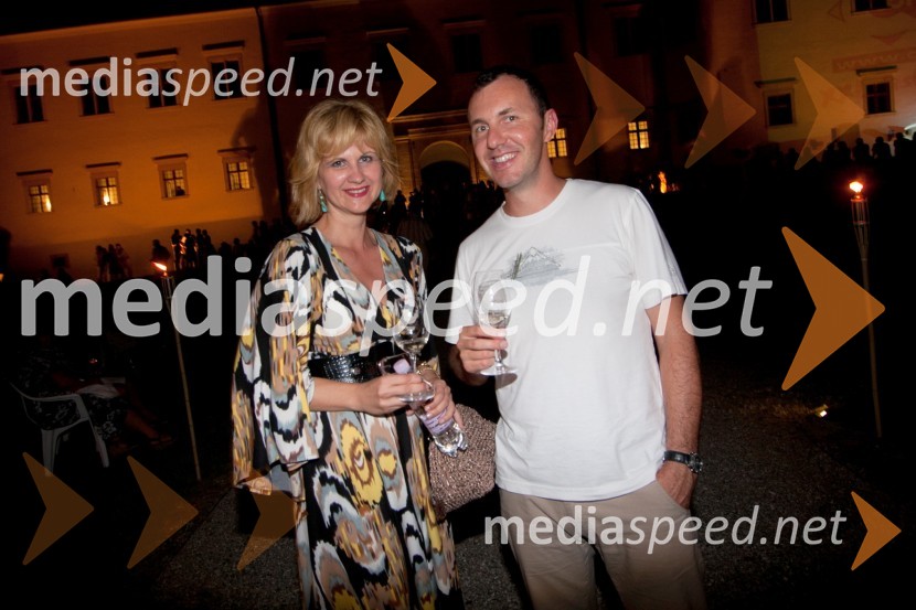 Norma Bale, direktorica Kultprotur in Jernej Dirnbek, član skupine Mi2Salon Traminec 2011