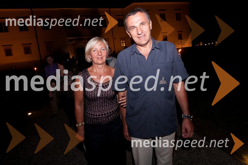 Branko Kurbus, direktor podjetja Arcont d.d. in soproga BredaSalon Traminec 2011