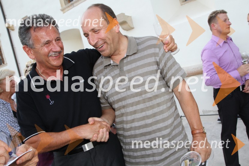 Anton Kampuš, župan Gornje Radgone in Jakob Presečnik, politikSalon Traminec 2011