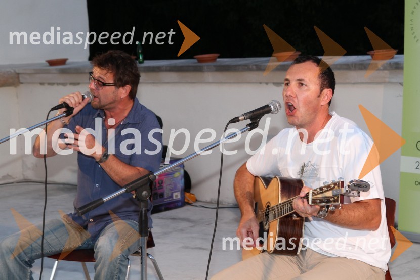 Tone Kregar in Jernej Dirnbek, člana skupine Mi2Salon Traminec 2011