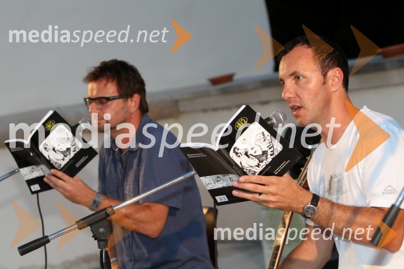 Tone Kregar in Jernej Dirnbek, člana skupine Mi2Salon Traminec 2011