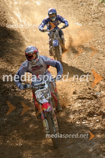 Peter Tadič (MTD racing) in Deni Ušaj (MK Bartog Fortuna)MOTOKROS, 6. dirka za DP, Orehova vas
