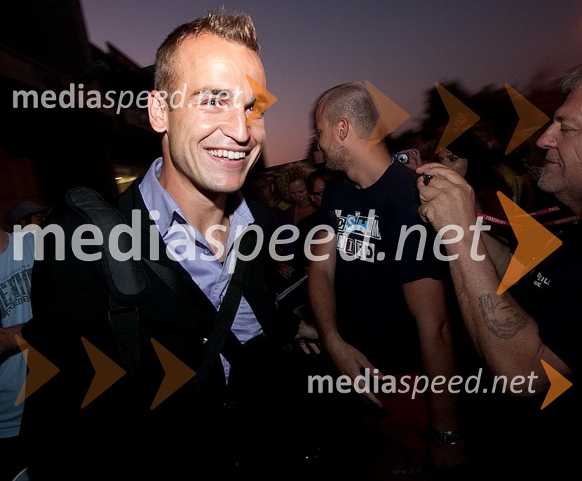 Dalibor Volaš, nogometaš NK MariborVrnitev nogometašev NK Maribor po zmagi za Evropo nad Glasgow Rangers