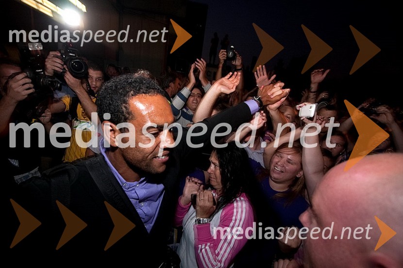 Marcos Tavares, nogometaš NK MariborVrnitev nogometašev NK Maribor po zmagi za Evropo nad Glasgow Rangers