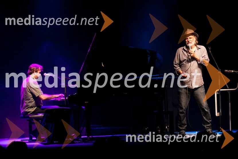 Jure Ivanušič, igralec in glasbenik ter Rade Šerbedžija, igralec in pevec12. festival letni oder Ruše, koncert Rade Šerbedžija in Jure Ivanušič