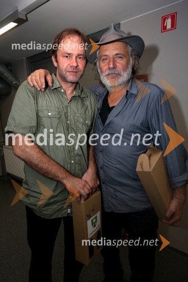 Jure Ivanušič, igralec in glasbenik ter Rade Šerbedžija, igralec in pevec12. festival letni oder Ruše, koncert Rade Šerbedžija in Jure Ivanušič