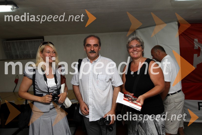 ..., Silvo Mavsar in ...Albert Kocmut, otvoritev spominske speedway sobe