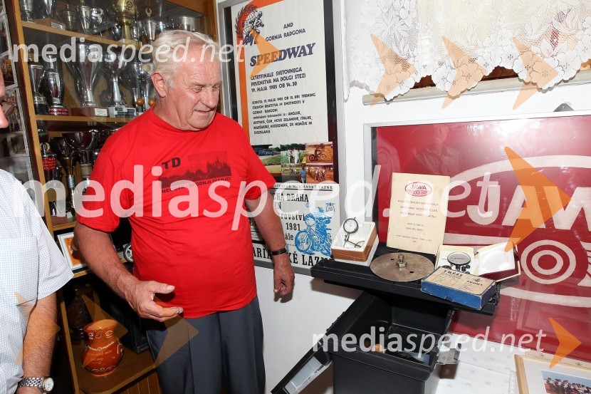 Jože HamlerAlbert Kocmut, otvoritev spominske speedway sobe