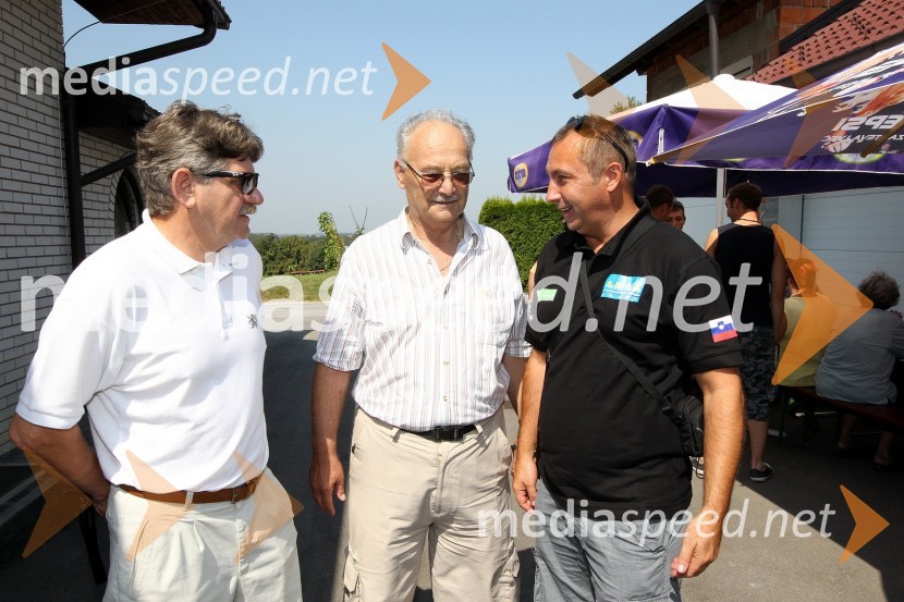 Boris Kotnjek, Rado Krajnc in Andrej MatjašecAlbert Kocmut, otvoritev spominske speedway sobe