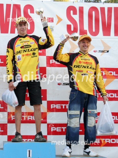 Matevž Irt in Klemen Gerčar (AMD Sitar Dunlop)MOTOKROS, 6. dirka za DP, Orehova vas