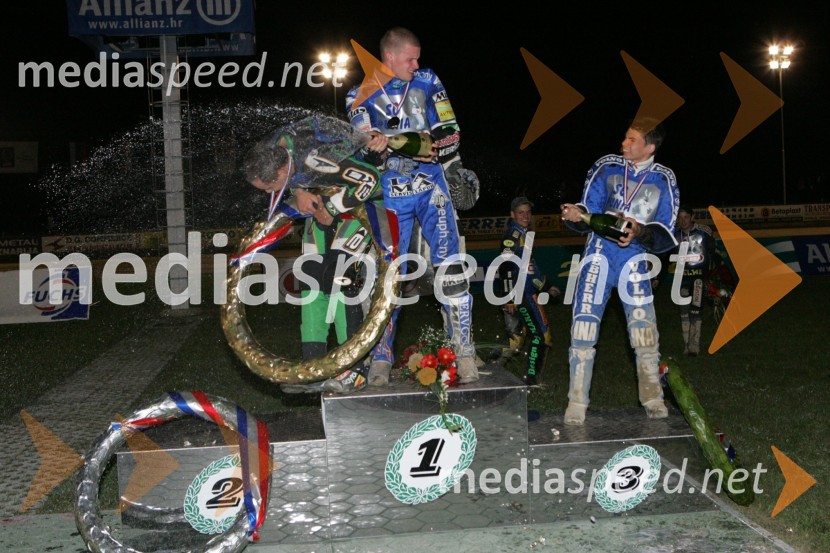 Maks Gregorič in Matej Žagar, AMTK Ljubljana ter Jurica Pavlic, SK Unia Goričan HrvaškaSPEEDWAY, 3. dirka ekipnega DP Slovenije, Hrvaške in Avstrije