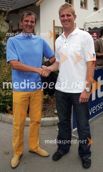 Leon Magdalenc je Klemnu Bergantu čestital za 40. rojstni danPredstavitev in tiskovna konferenca alpske smučarske reprezentance za sezono 2006/07