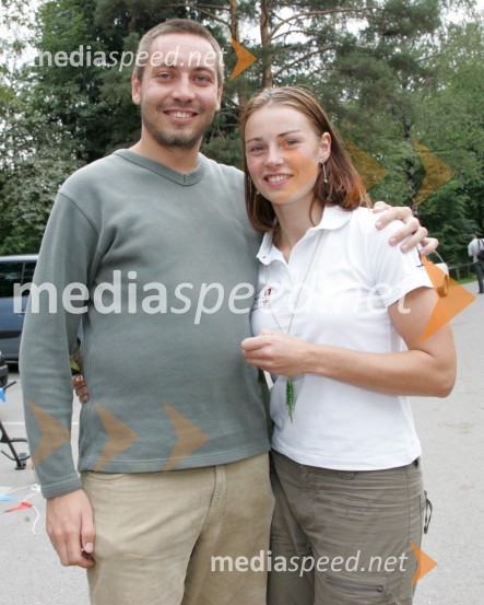 Tina Maze, smučarka in njen nekdanji fant Michael ToschPredstavitev in tiskovna konferenca alpske smučarske reprezentance za sezono 2006/07