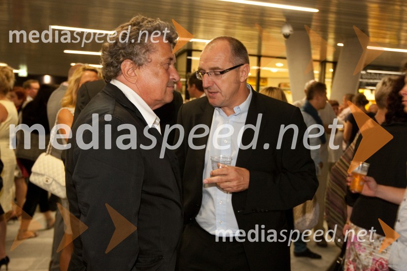 Janez Koželj, podžupan Mestne občine Ljubljana in Brane Krajnik, direktor The Slovenian TimesKristalna palača v BTC, otvoritev najvišje stavbe v Sloveniji