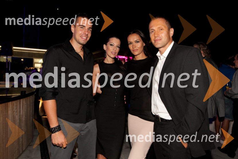 Črt Majcen, fotograf, Iris Mulej, Miss Slovenije 2006, Jure Košir, nekdanji smučar in soproga AlenkaKristalna palača v BTC, otvoritev najvišje stavbe v Sloveniji