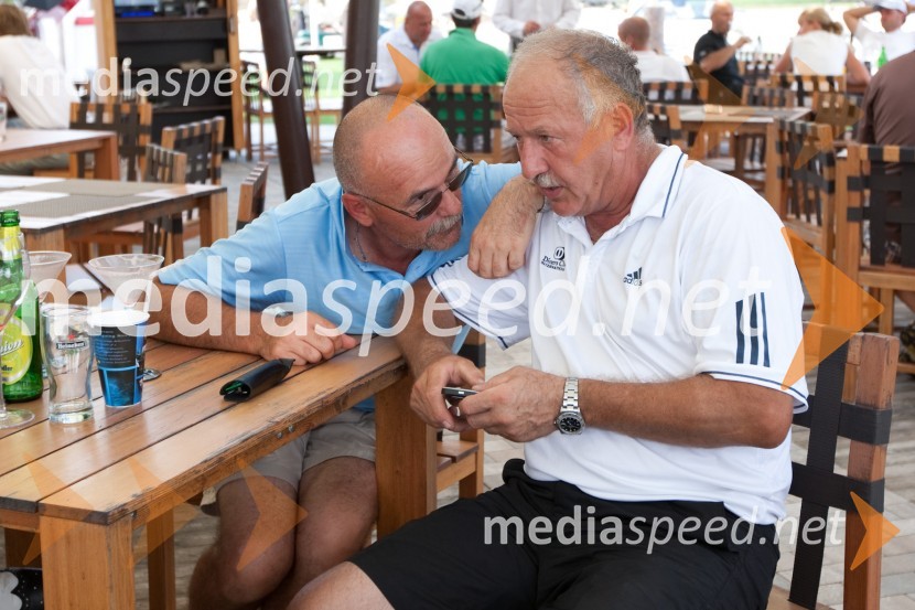 Silvo Puklovec in Drago Banovič, nekdanji direktor Zavoda TivoliMercedes Trophy 2011, golf turnir