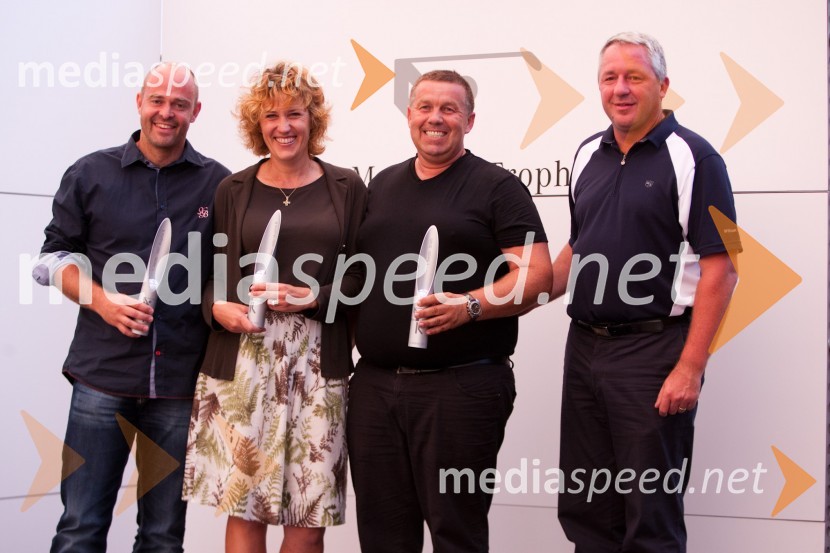 Aleš Zupanc, Arjana Lipovec, Matjaž Arzenšek in Štefan Vöröš direktor AutocommerceMercedes Trophy 2011, golf turnir