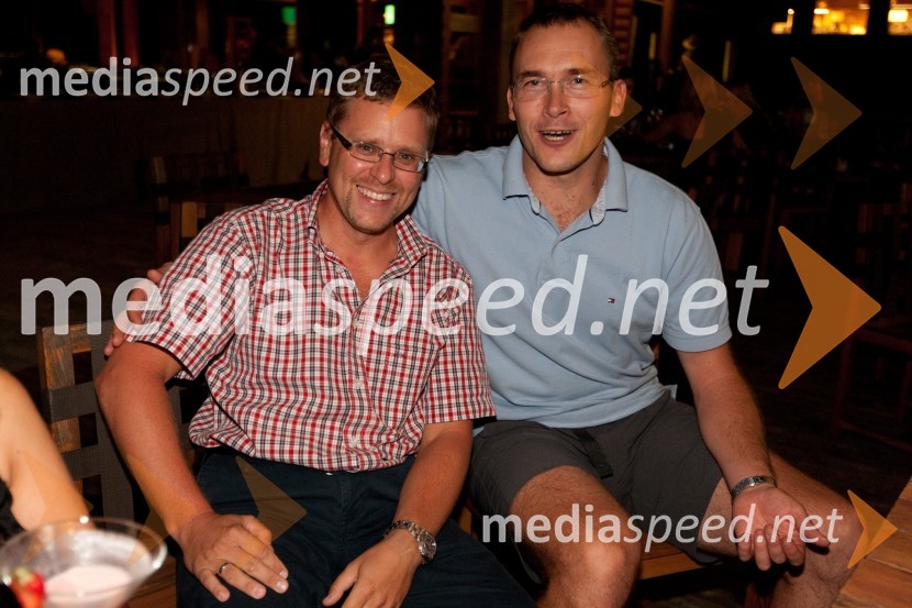 Marko Škerl, Vinter Halter d.o.o. in Rasto Oderlap, namestnik direktorja AutocommerceMercedes Trophy 2011, golf turnir