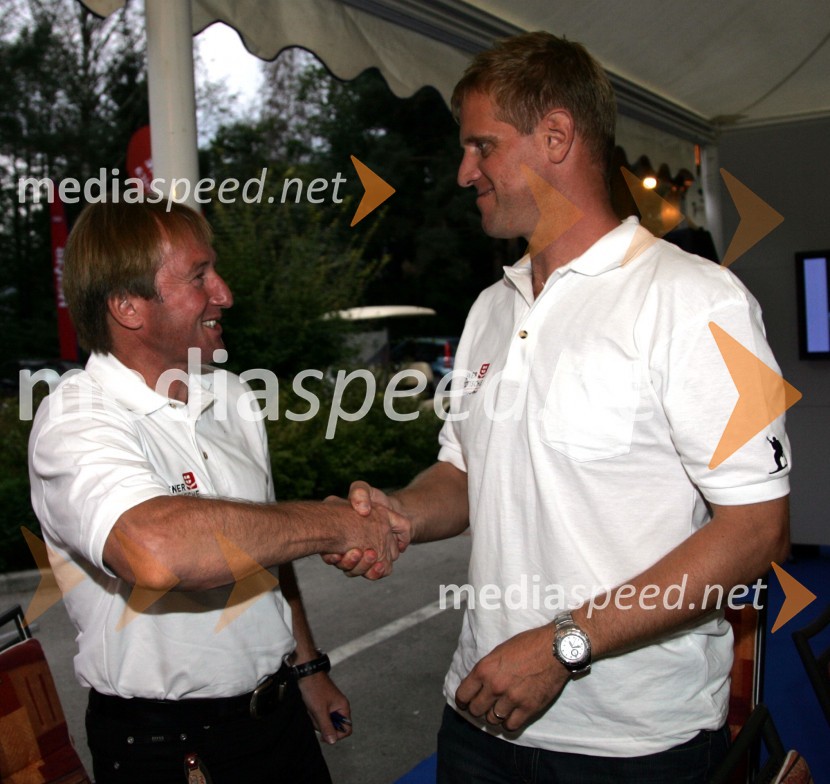 Bojan Križaj in Klemen Bergant, direktor alpskih disciplinPredstavitev in tiskovna konferenca alpske smučarske reprezentance za sezono 2006/07