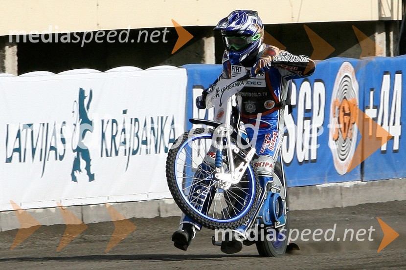 Matej Žagar (Slovenija)SPEEDWAY GRAND PRIX, VN Latvije 2006, trening