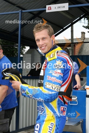 Andreas Jonsson (Švedska)SPEEDWAY GRAND PRIX, VN Latvije 2006, trening