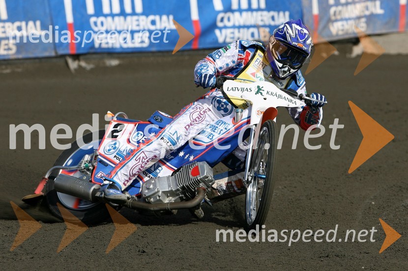 Jason Crump (Avstralija)SPEEDWAY GRAND PRIX, VN Latvije 2006, trening