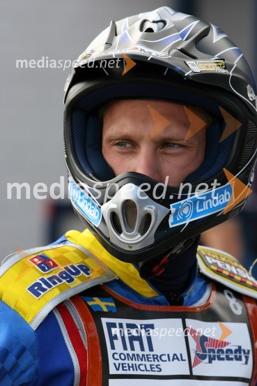 Andreas Jonsson (Švedska)SPEEDWAY GRAND PRIX, VN Latvije 2006, trening