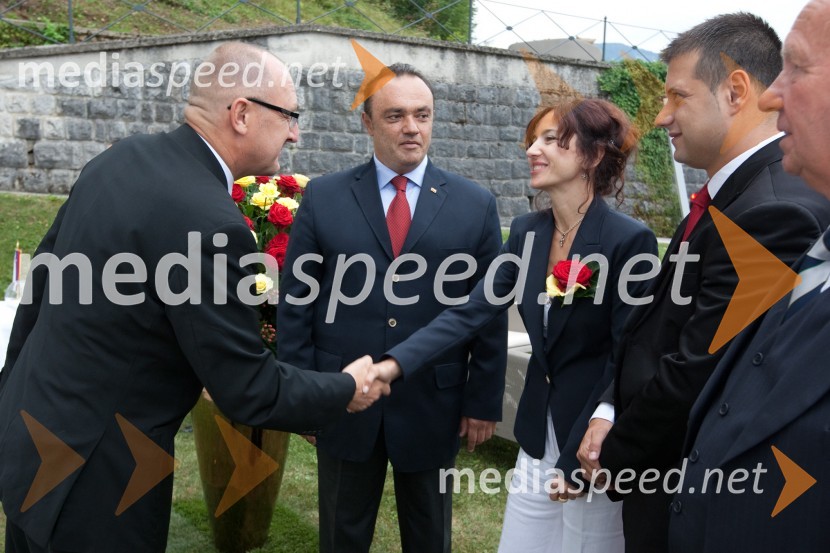 Brane Krajnik, direktor The Slovenian Times in Igor Popov, Veleposlanik Makedonije v SlovenijiSprejem Veleposlaništva Republike Makedonije ob Dnevu neodvisnosti in 20. obletnici Republike Makedonije