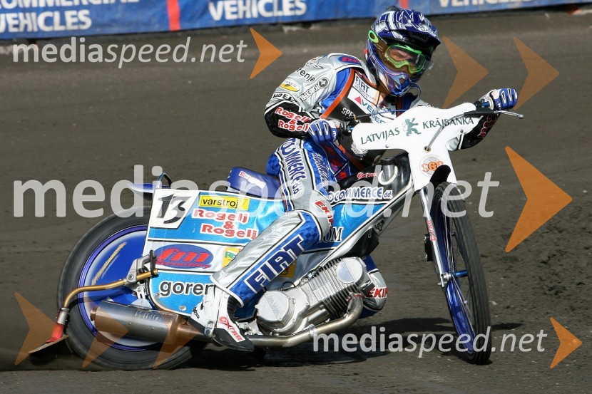 Matej Žagar (Slovenija)SPEEDWAY GRAND PRIX, VN Latvije 2006, trening