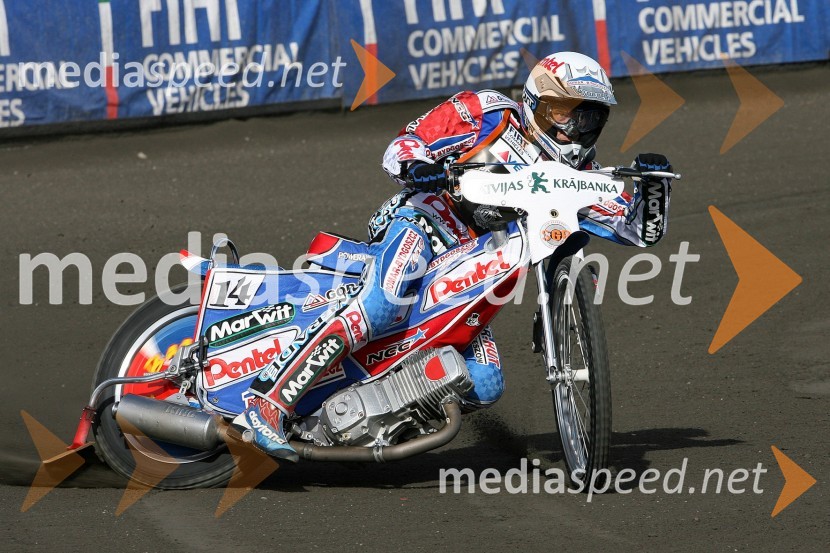 Piotr Protasiewicz (Poljska)SPEEDWAY GRAND PRIX, VN Latvije 2006, trening