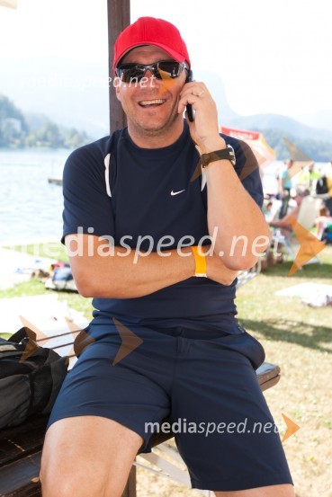 Jure Franko, nekdanji smučarDobrodelni tek okoli Blejskega jezera 2011