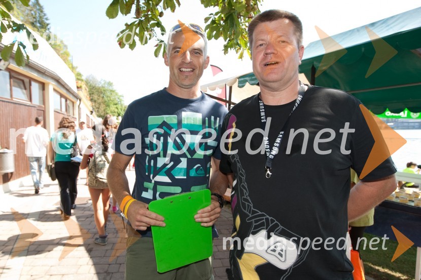 	Gregor Janežič, moderator  in 	Niko Rakovec, moderatorDobrodelni tek okoli Blejskega jezera 2011