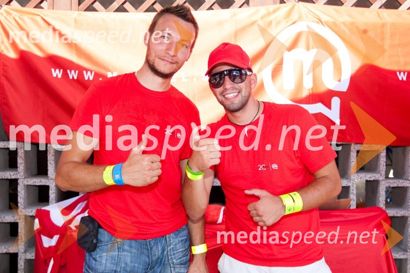 Sergej Tomažič in David TaskovDobrodelni tek okoli Blejskega jezera 2011