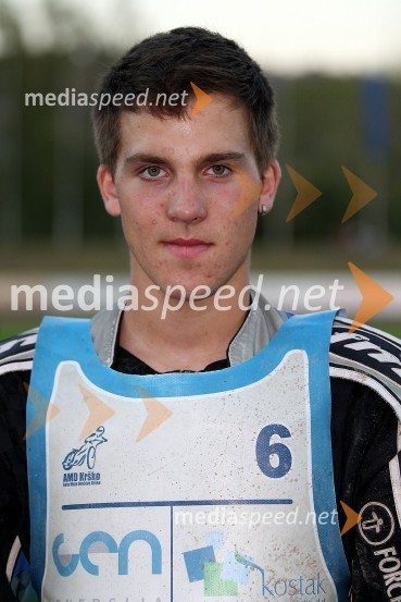 Nejc Kladušan (AMD Krško)Speedway, državno prvenstvo posameznikov Slovenije in Hvaške, 4. dirka - finale