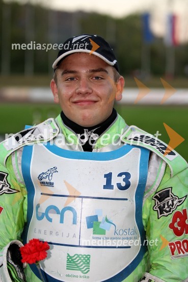 Nik Zupančič (AMTK Ljubljana)Speedway, državno prvenstvo posameznikov Slovenije in Hvaške, 4. dirka - finale
