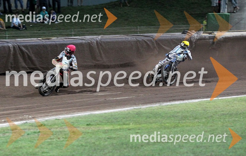 Aleksander Čonda (AMD Krško) in Matej Žagar (AMTK Ljubljana)Speedway, državno prvenstvo posameznikov Slovenije in Hvaške, 4. dirka - finale
