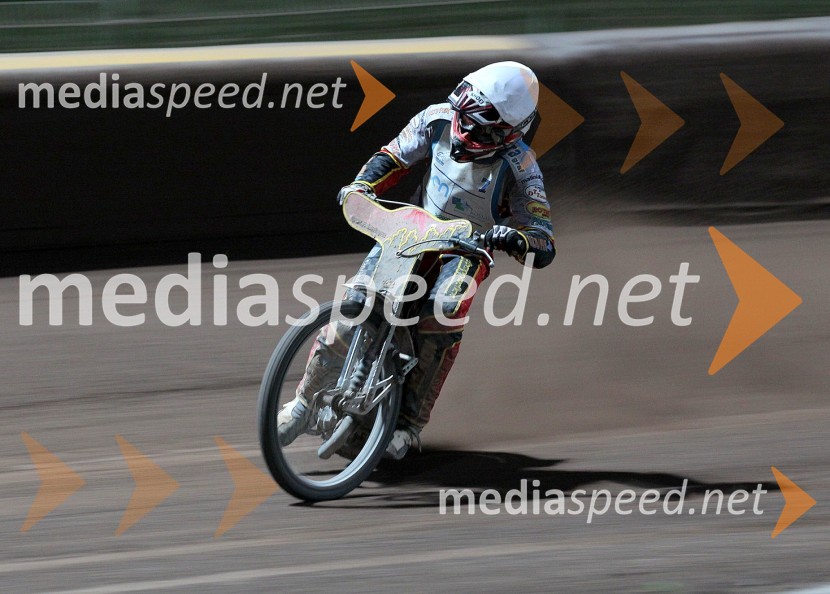 Aleksander Čonda (AMD Krško)Speedway, državno prvenstvo posameznikov Slovenije in Hvaške, 4. dirka - finale
